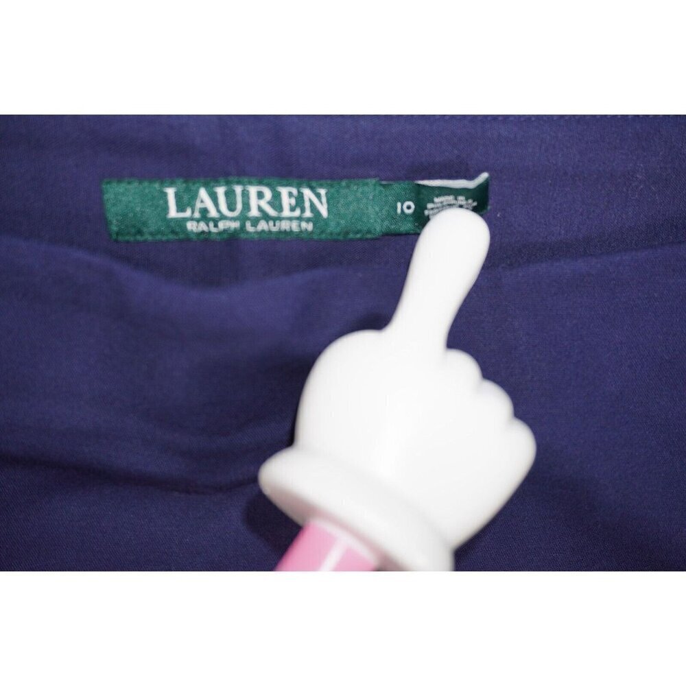 Lauren Ralph Lauren Women's Navy A-Line Skirt - Size 10 - Picture 2 of 11